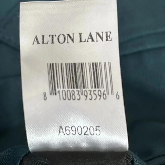 Alton Lane Tailored Fit Satin Stripe Tuxedo Pants in Teal - NWOT - Size 34 - Picture 6 of 6